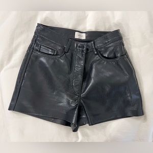 Aritizia Leather Shorts